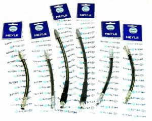 6x brzdové hadice přední + zadní náprava Meyle BMW 3ER E30