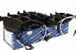 Brzdové destičky přední + zadní se snímačem opotřebení Meyle BMW 5er E39