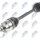Hnací hřídel, poloos levá KIA SPORTAGE 1.7/2.0CRDI 2WD 10-, HYUNDAI IX35 1.7/2.0CRDI 2WD 10-