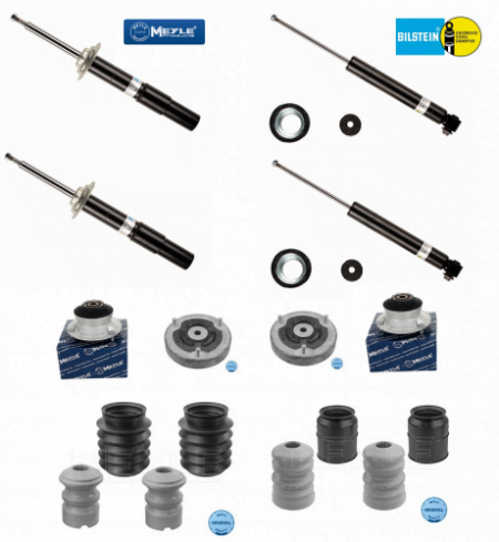 4x tlumiče přední + zadní náprava + sada prachovek a dorazů BILSTEIN BMW 5er E60