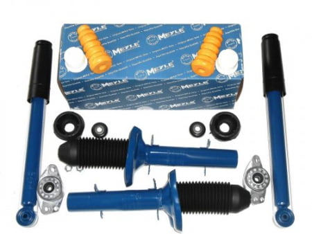 Sada tlumičů, uložení tlumiče, dorazů a prachovek přední + zadní náprava MEYLE VW GOLF 4