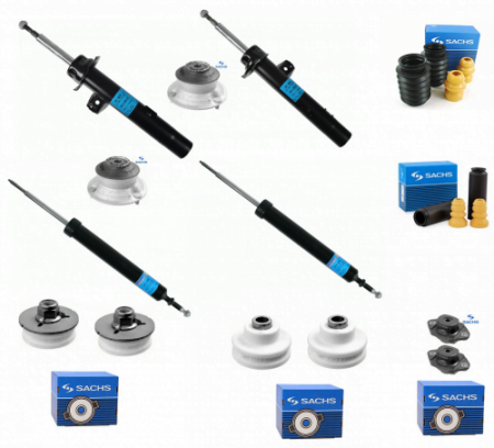 Sada tlumičů, uložení tlumiče, dorazů a prachovek přední + zadní náprava SACHS BMW 3er E90 E91