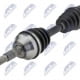 Hnací hřídel, poloos levá JEEP CHEROKEE 3.7 4WD 01-08