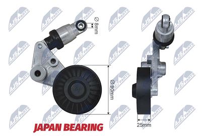 Napínák klínového žebrovaného řemene OPEL, SAAB 9-3, 9-5