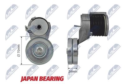 Napínák klínového žebrovaného řemene SEAT LEON 99-06, TOLEDO II 00-06, SKODA OCTAVIA 98-10, VW BORA/ GOLF IV 00-05