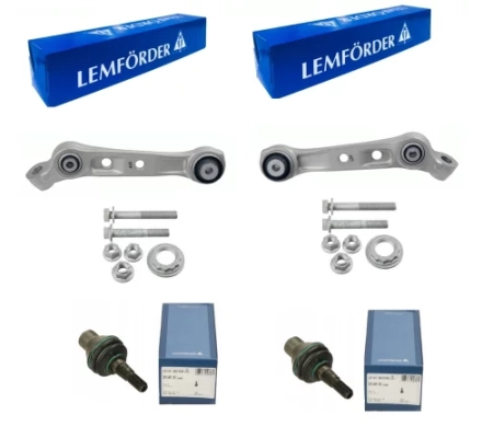 2x rameno + 2x svislý nosný čep přední náprava BMW 5er F10 F11 X-Drive