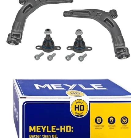 2x Rameno + 2x svislý nosný čep přední náprava MEYLE HD VW T6